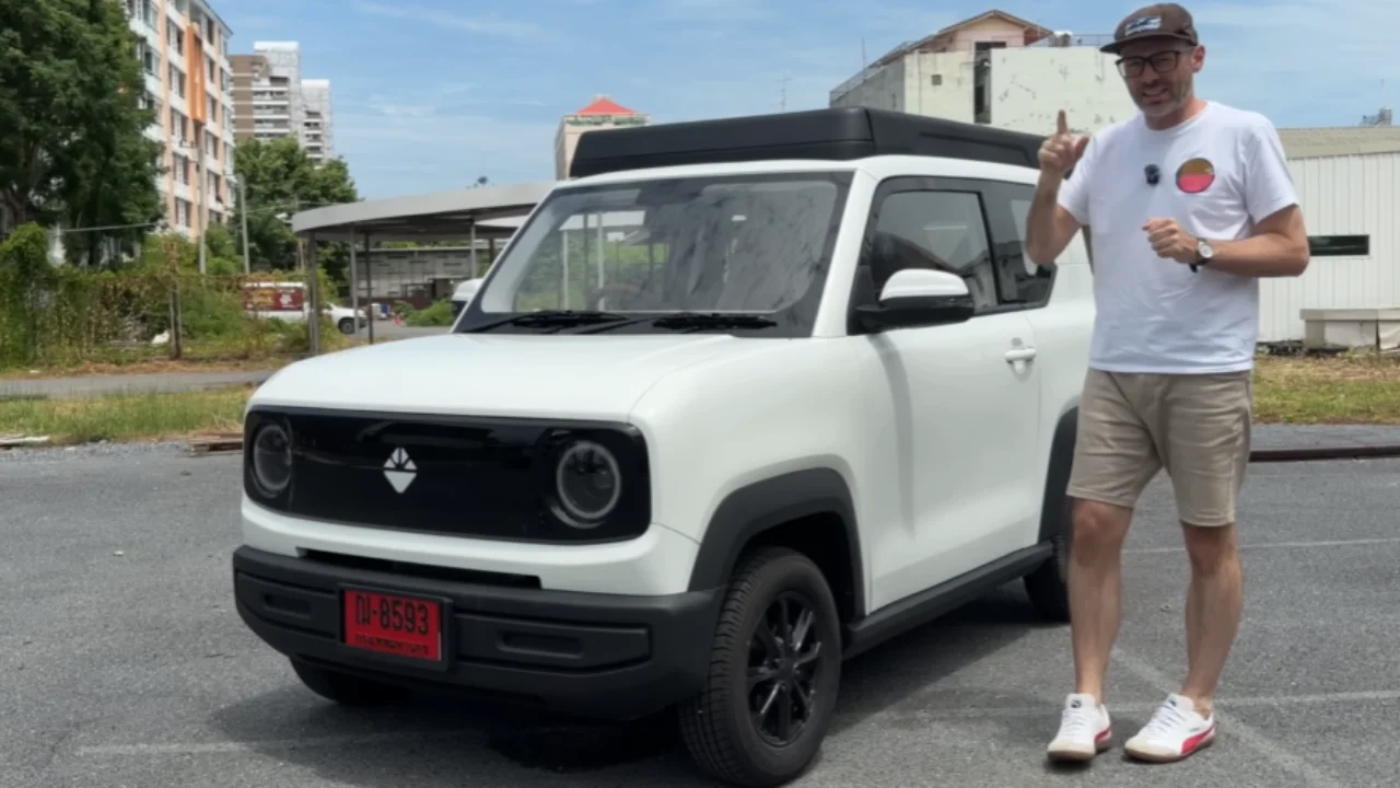 Man tries world's cheapest solar car and reveals whether he thinks the design will catch on globally