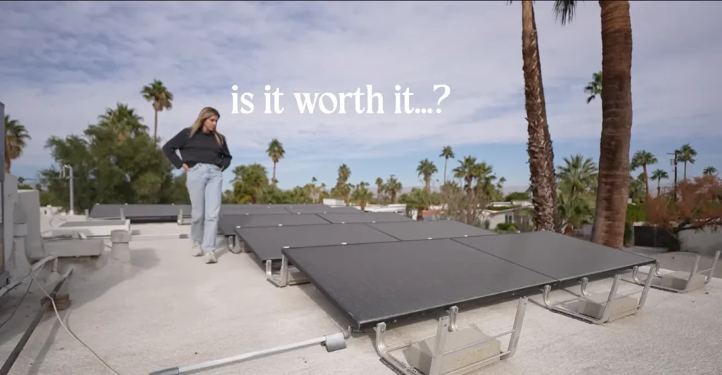 California woman does full cost breakdown of her solar panels after one year to see if they're worth it