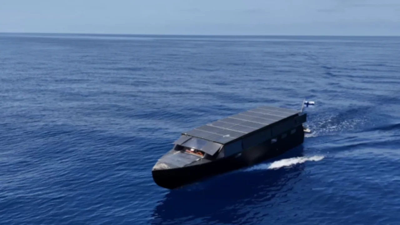 Man living on his hand-built solar-powered yacht that can run forever has traveled 3,106 miles while using zero fuel