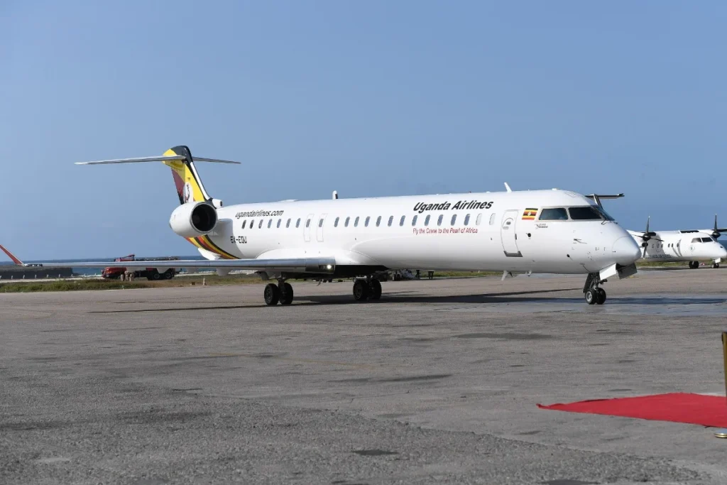 Somebody was lucky to spot one of the rarest Airbus airliners ever, operated in this case by Uganda Airlines