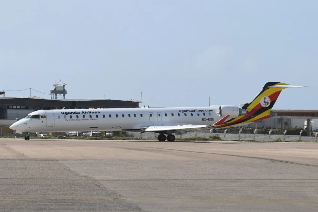 Somebody was lucky to spot one of the rarest Airbus airliners ever, operated in this case by Uganda Airlines