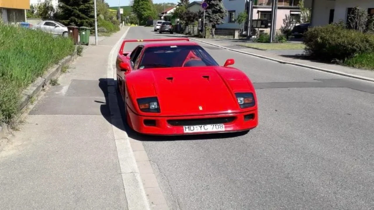 Car lover's grandma makes one of the wildest supercar spots as she sees Ferrari F40 driving down rural street