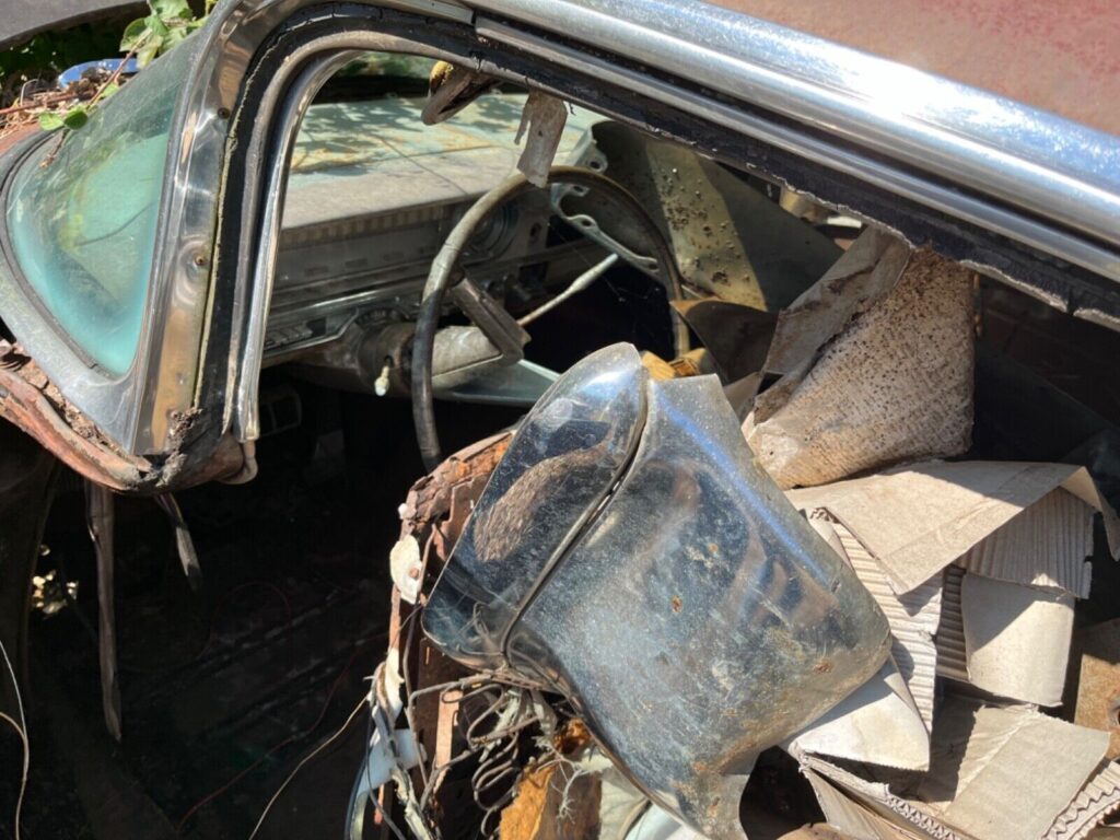 Someone found a rare 1960 Olds 98 parked in a bush then put it on eBay