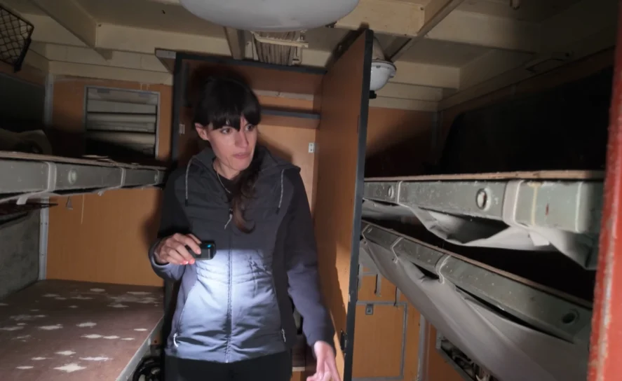Couple sneak inside an abandoned Soviet-Chinese submarine and what they find is as wild as you'd expect
