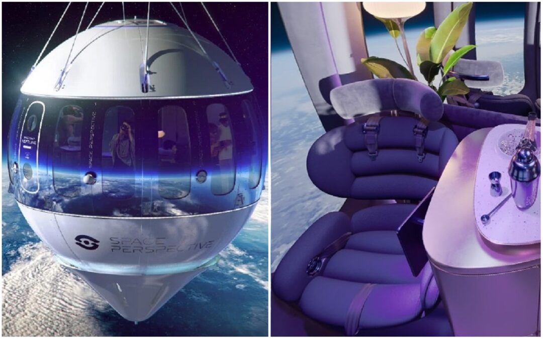 This space balloon has a super stylish cabin