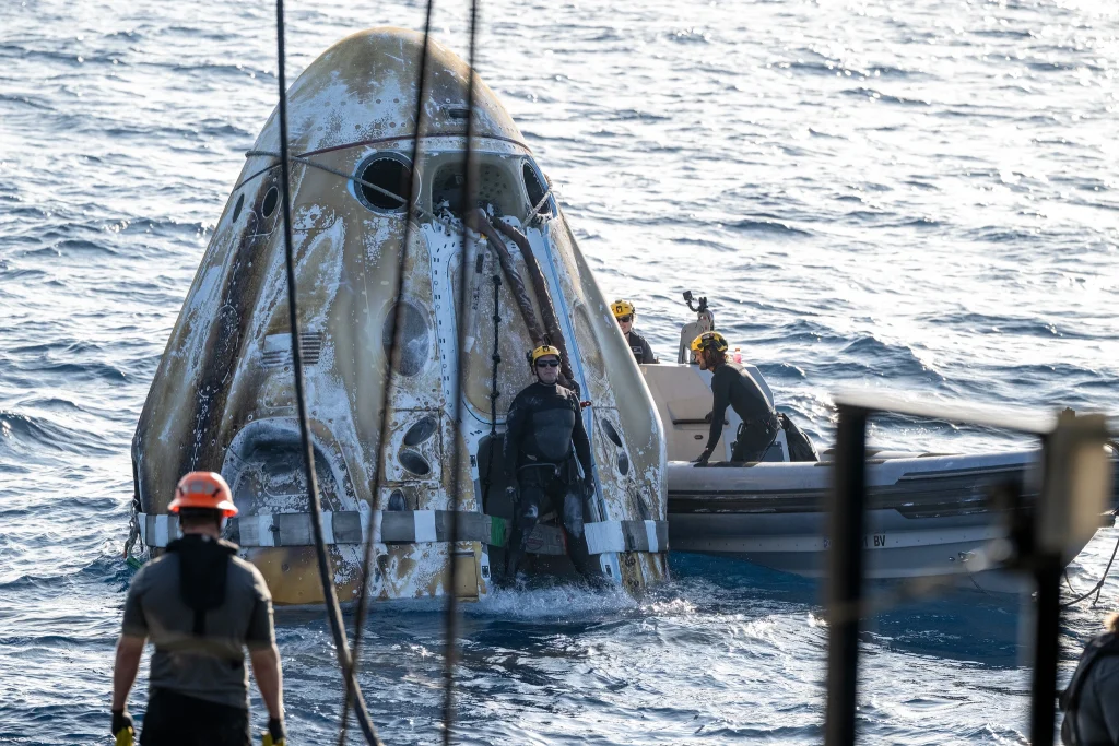 SpaceX successfully brings four astronauts back to Earth after 8 months in space following flawless return journey