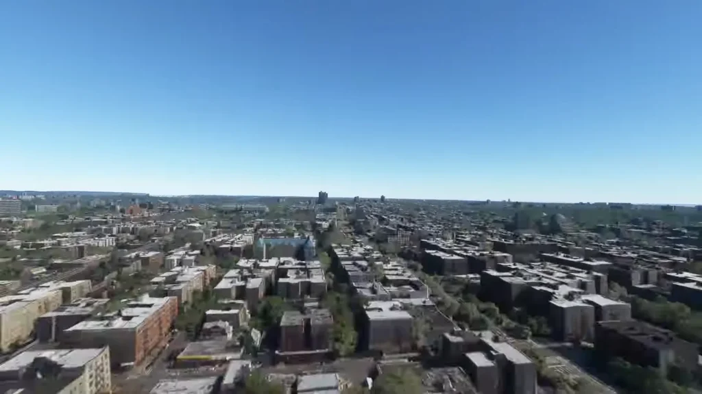 Mind-altering simulation shows the speed of the International Space Station or ISS at ground level