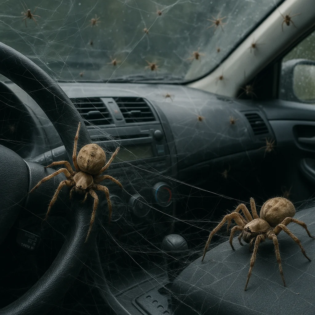 These are some clever tricks you can use to stop getting lots of spiders in your car in winter