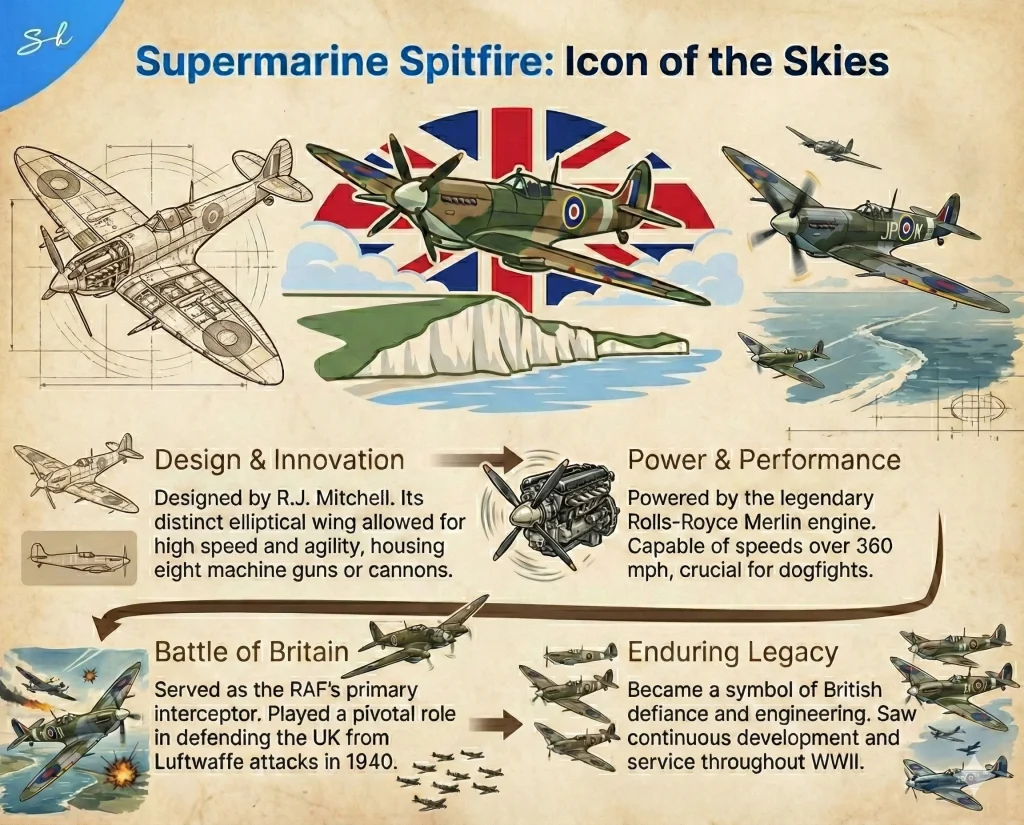 Supermarine Spitfire MJ444 under restoration at Duxford