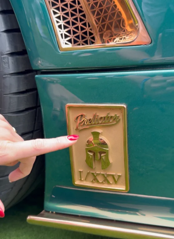 Supercar Blondie gets up close with this brand new 1-of-25 Spyker and she's stunned by all the gold details both inside and outside the car