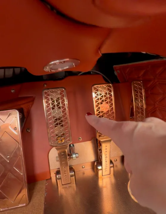 Supercar Blondie gets up close with this brand new 1-of-25 Spyker and she's stunned by all the gold details both inside and outside the car