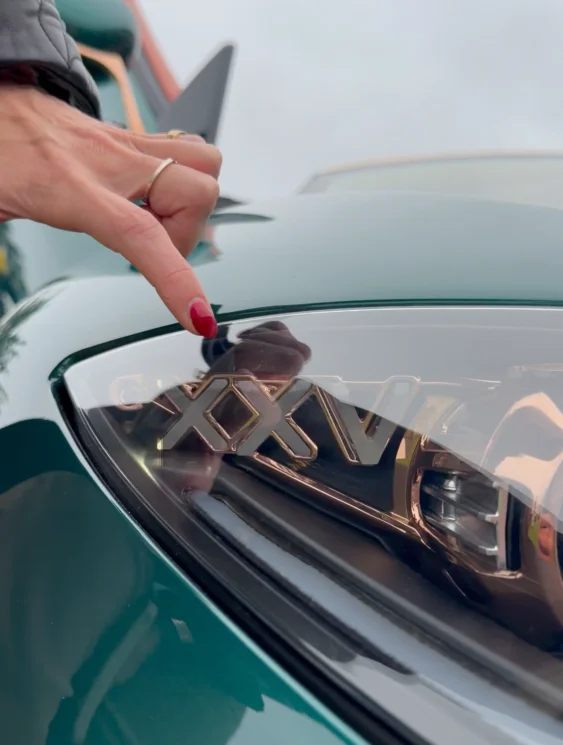 Supercar Blondie gets up close with this brand new 1-of-25 Spyker and she's stunned by all the gold details both inside and outside the car