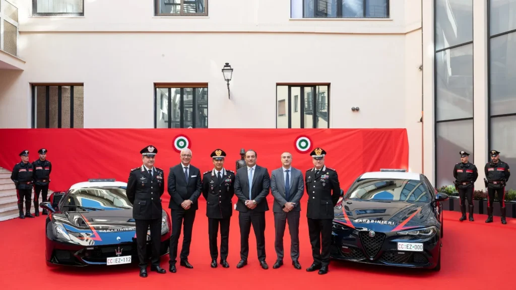 The Italian Carabinieri has just unveiled its latest addition - a Maserati MCPura