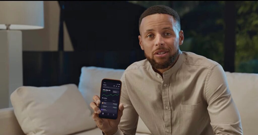 Steph Curry promoting FTX