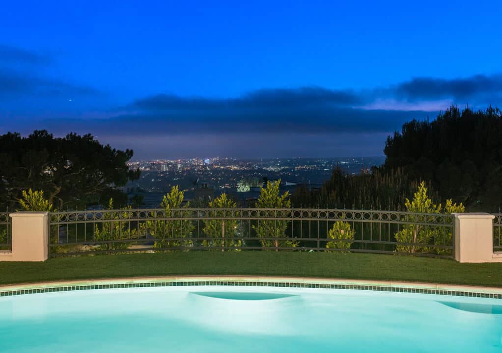 Stevie Wonder's Beverly Hills home, the view