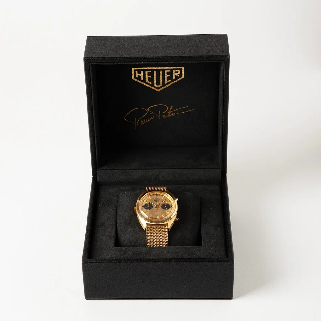 Stockholms Auktionsverk’s Fine Watches Sale is honoring Sweden's most legendary racing driver with a piece unique Heuer in solid gold