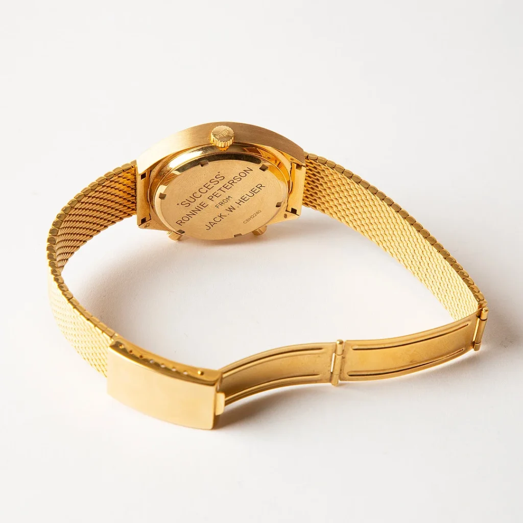 Stockholms Auktionsverk’s Fine Watches Sale is honoring Sweden's most legendary racing driver with a piece unique Heuer in solid gold