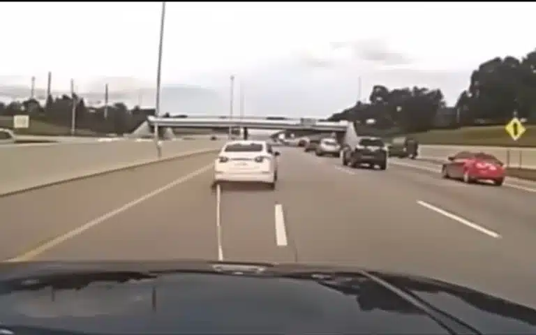 Dashcam video shows Michigan police using grappler device to almost immediately end chase and retrieve stolen car