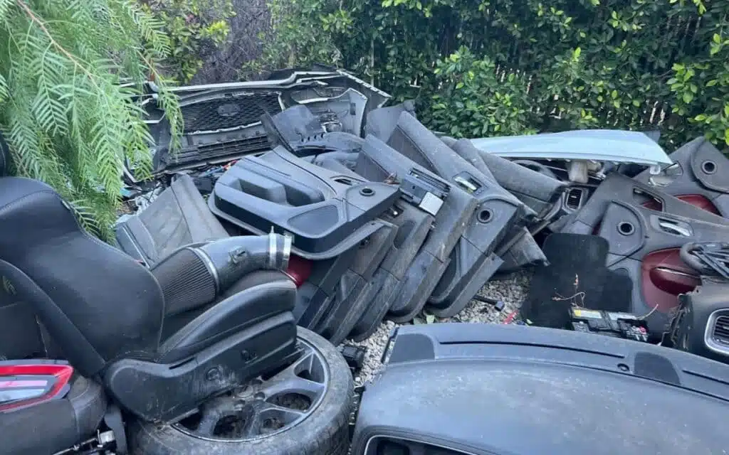 Police in Fresno, California celebrating after recovering $3 million in stolen Dodge vehicles