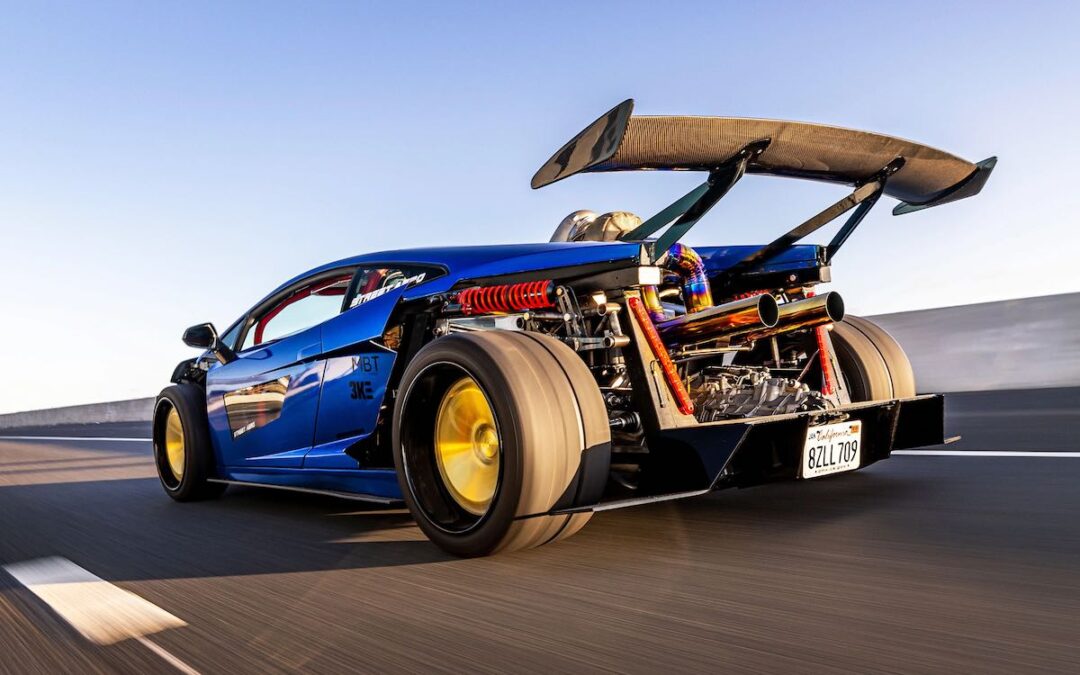 This Lamborghini Gallardo has a supra engine and a window for your feet