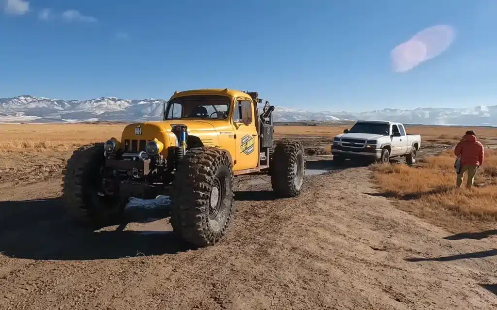 Stuck Chevy recovery job in Utah