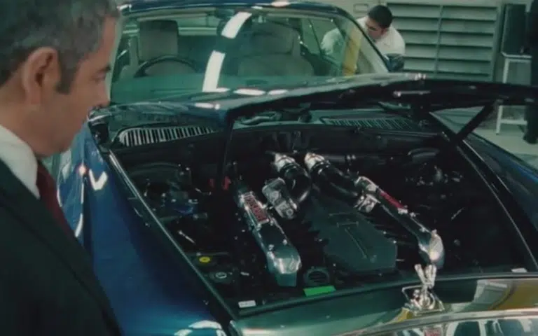 Johnny English Reborn sees his Rolls-Royce Phantom utilize a nine-litre, V16 engine developed by BMW.