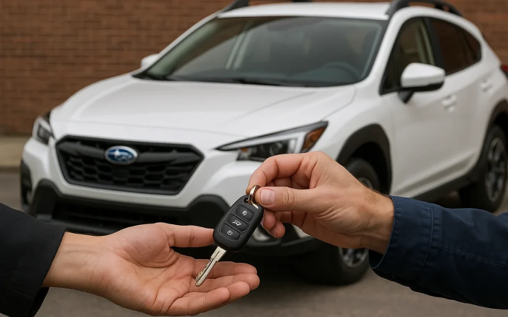 Seattle car saleswoman left in disbelief after man explains why he's trading in 2025 Subaru Crosstrek after only 177 miles