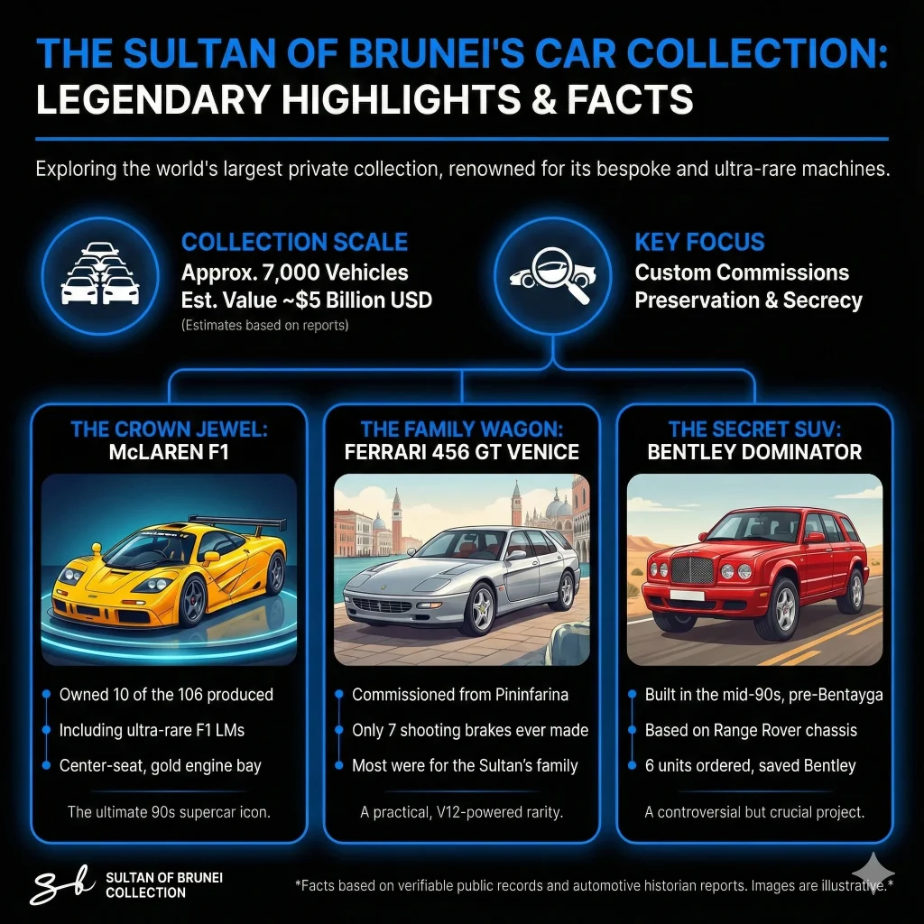 California man asked Brunei Royal Family if he could see their $5BN car collection and ended up seeing something very special instead