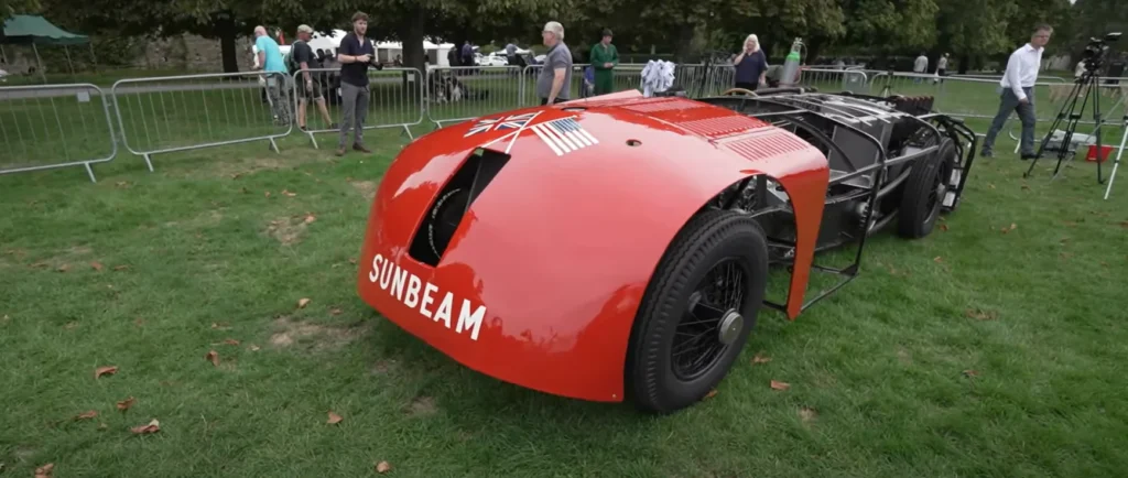 Land speed legend reborn as historic Sunbeam 1000HP's rear engine thunders back to life