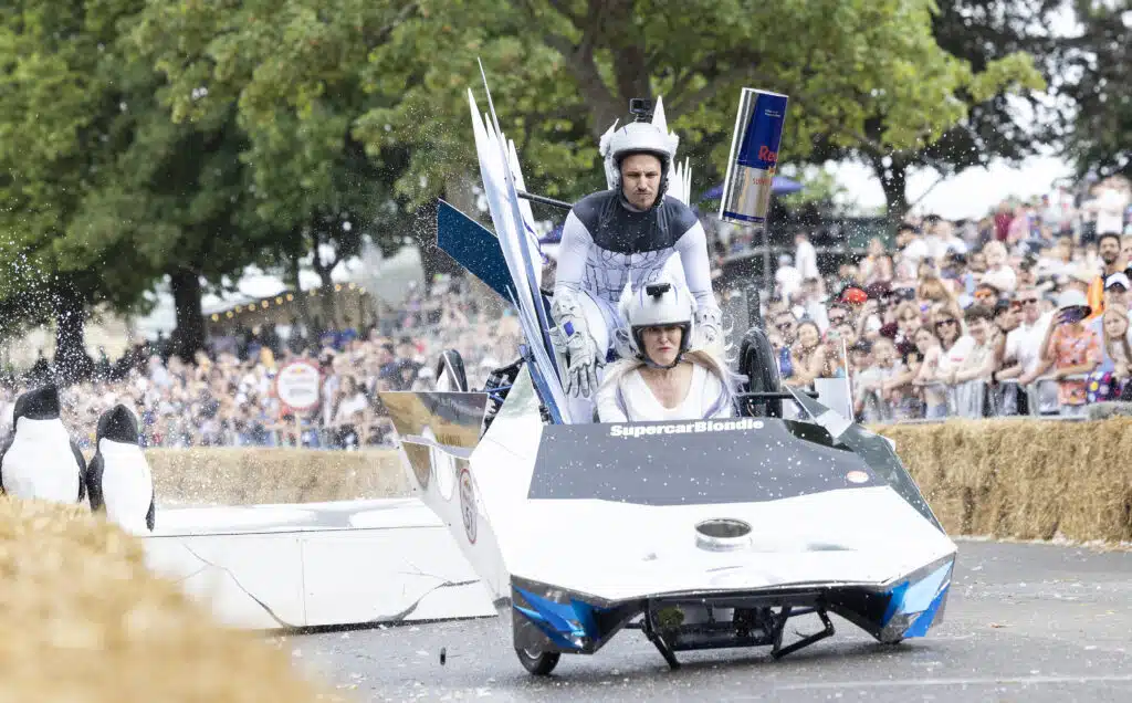 Supercar Blondie Red Bull Soapbox down the hill 4