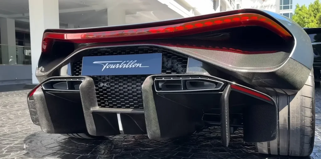 Supercar Blondie had an amazing surprise when a Bugatti Tourbillon was delivered to her hotel in Beverly Hills