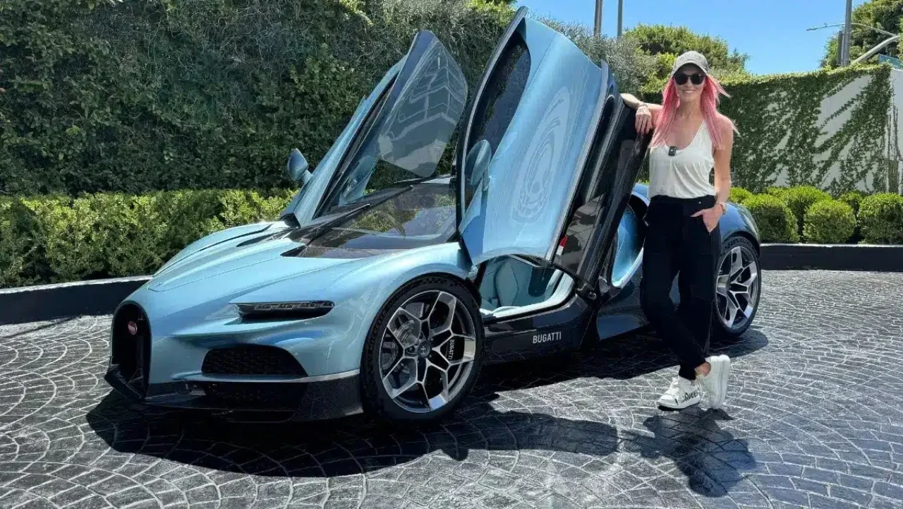 Bugatti decided to deliver $4M Tourbillon to Supercar Blondie's Beverly Hills hotel and it was done in outrageous style