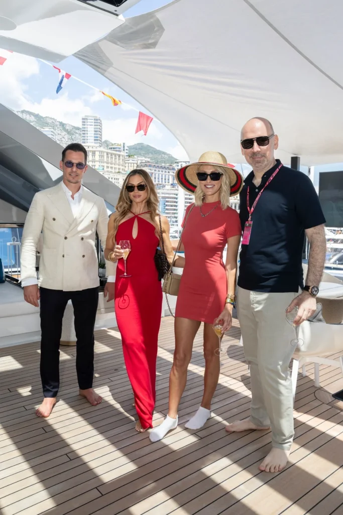 Supercar Blondie traveled to Monte Carlo for the Monaco GP to experience it in the best way possible: from the deck of a superyacht