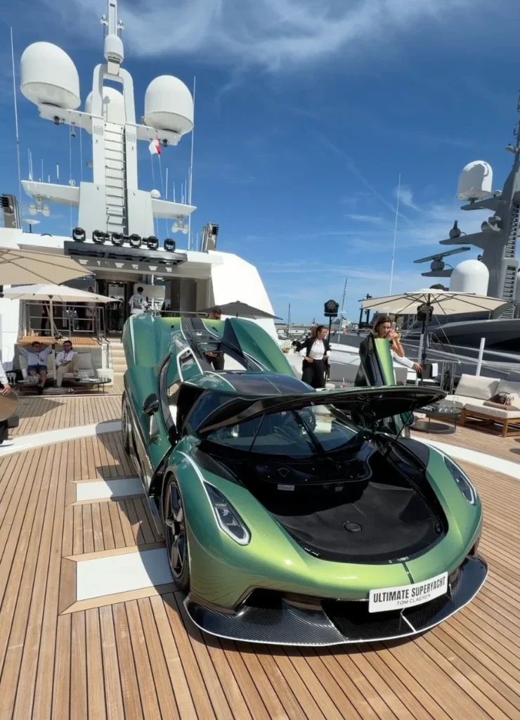 Supercar Blondie traveled to Monte Carlo for the Monaco GP to experience it in the best way possible: from the deck of a superyacht