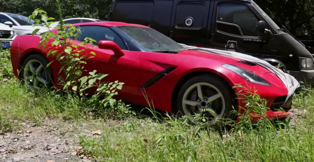 supercar graveyard Abandoned Chevy C7