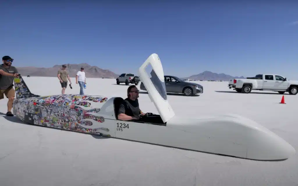 Utah man builds epic DIY machine that uses real salt to hit 240mph speeds