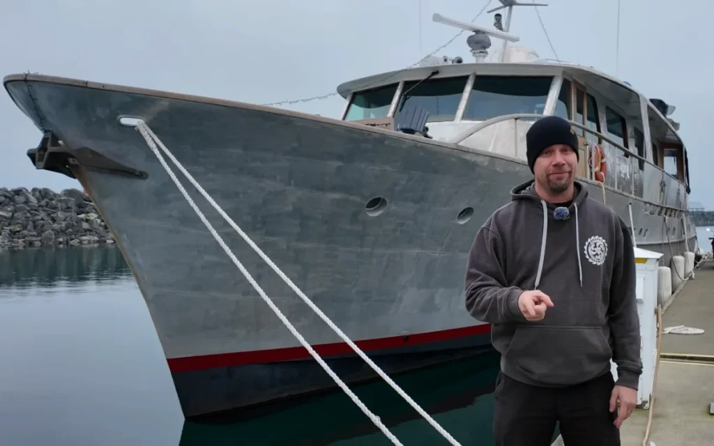 Couple fixing up abandoned superyacht to never live on land again share what changes they'd make if they had unlimited funds