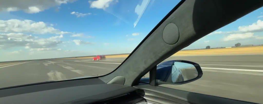 The Toyota Supra absolutely soars past the Model S Plaid.