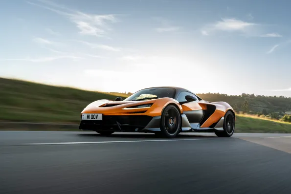 World’s first McLaren W1 spotted casually parked outside a random grocery store near the factory