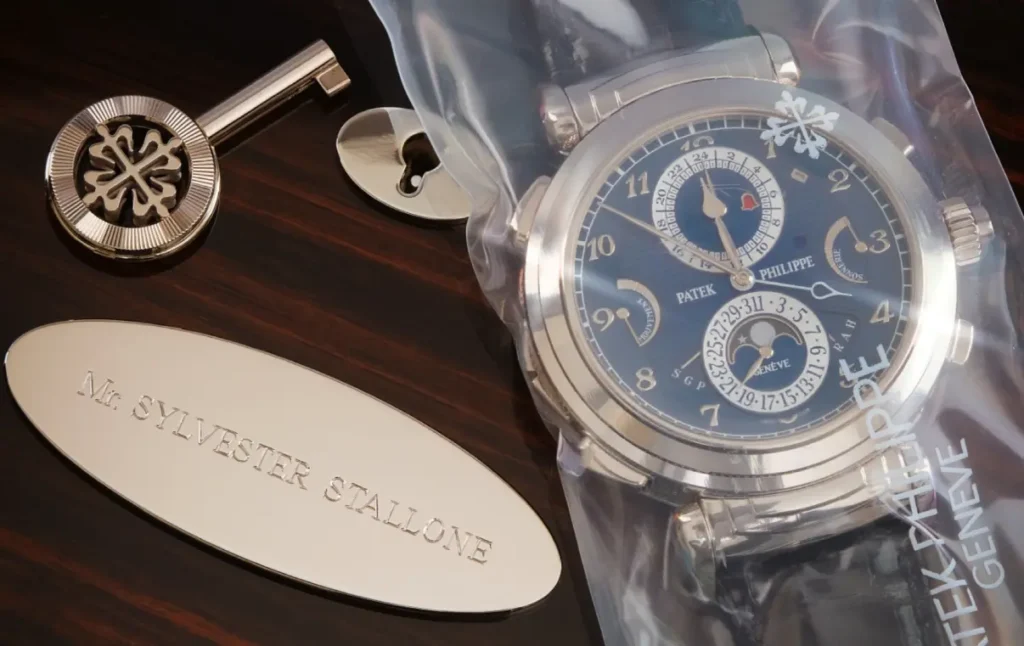Patek Philippe watch owned by Sylvester Stallone