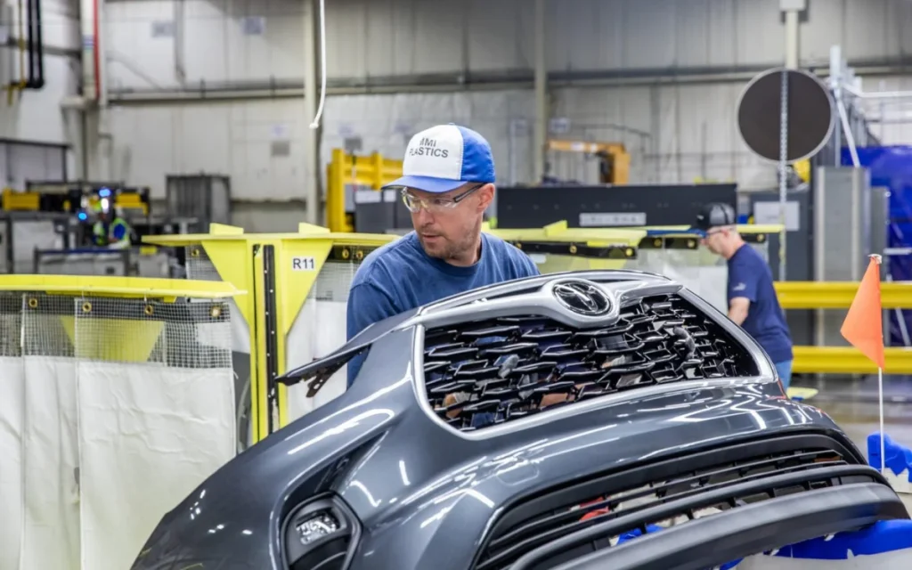 A sprawling Toyota facility in Princeton, Indiana, builds some of the carmaker’s most popular vehicles, and is the only place outside of Japan where the Lexus TX is made