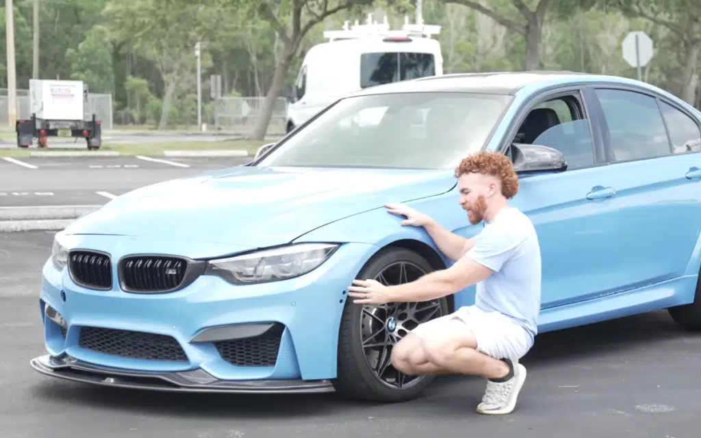 Temu car parts bought for BMW M3 sports car