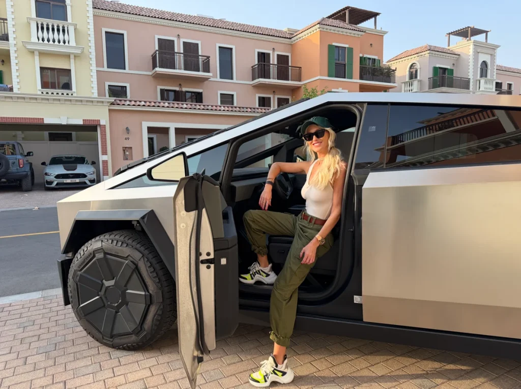 Supercar Blondie has swapped her G-Wagen for a Tesla Cyberbeast and explains why she's made the switch