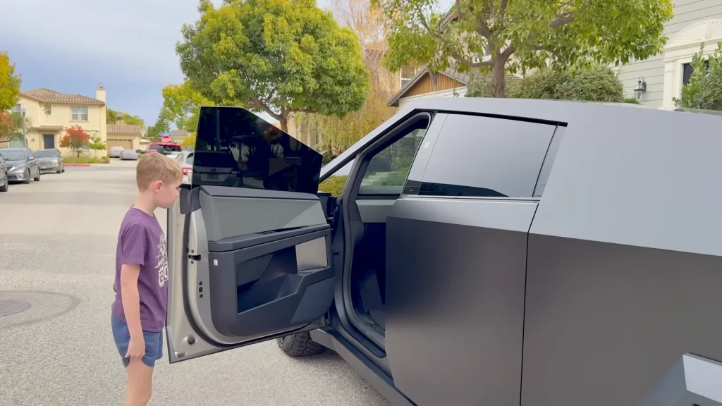 California man with Tesla Cybertruck EV can't believe his matte finish wrap isn't the default color