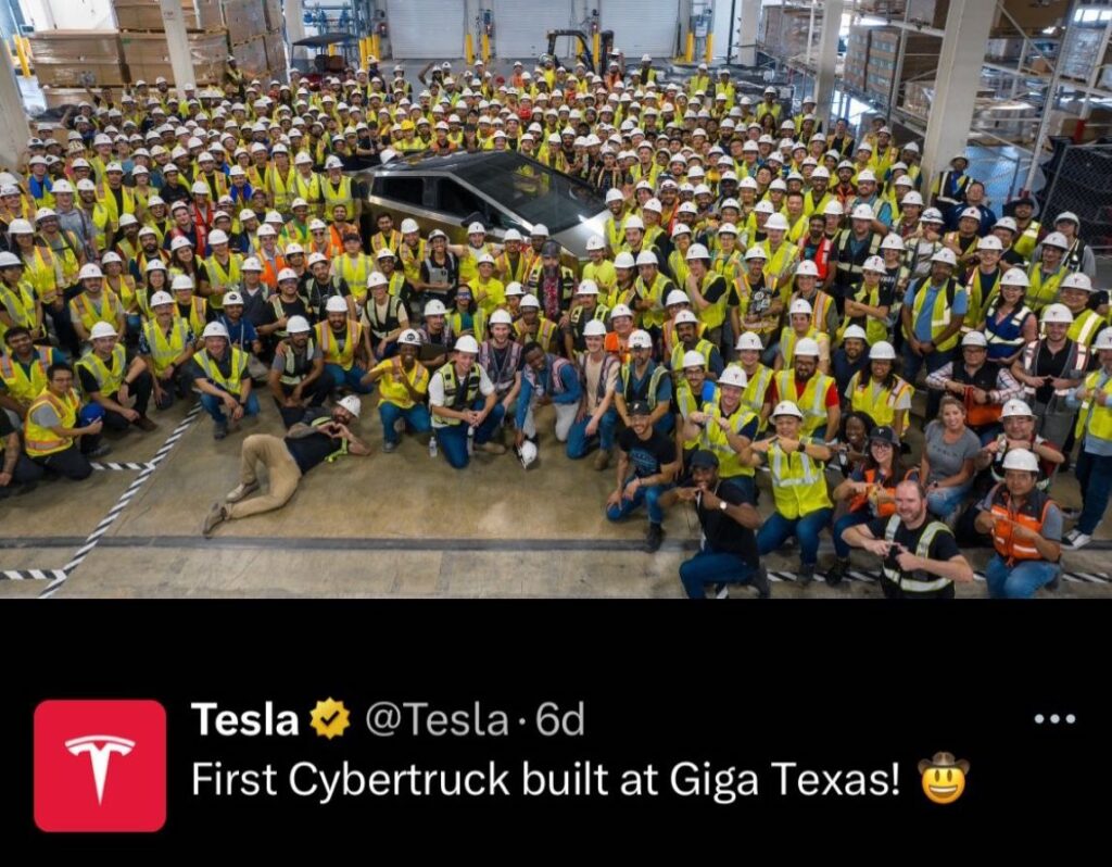 Tesla Cybertruck, assembly line