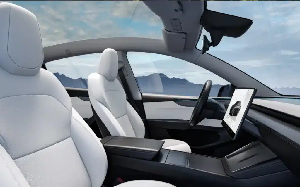 Protection De Siège Arrière Pour Tesla Model Y/3 (2025-2026) - Anti-taches Et Rayures - Cuir Microfibre