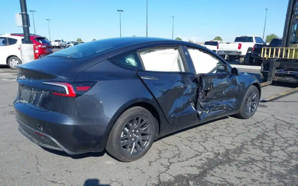 Brand-new 2025 Tesla Model 3 has salvage title despite looking perfect on one side