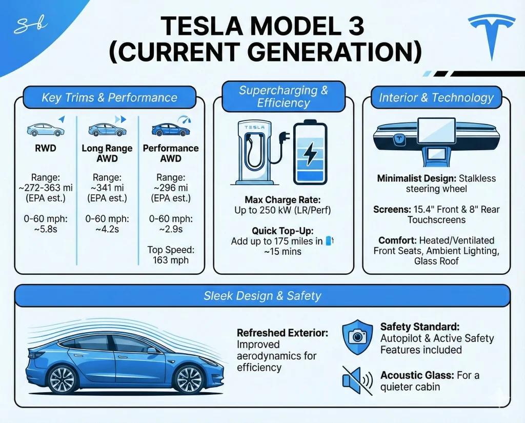 Man drives at 60mph, 65mph and 70mph on a highway in a Tesla Model 3 EV to see what effect speed has on range