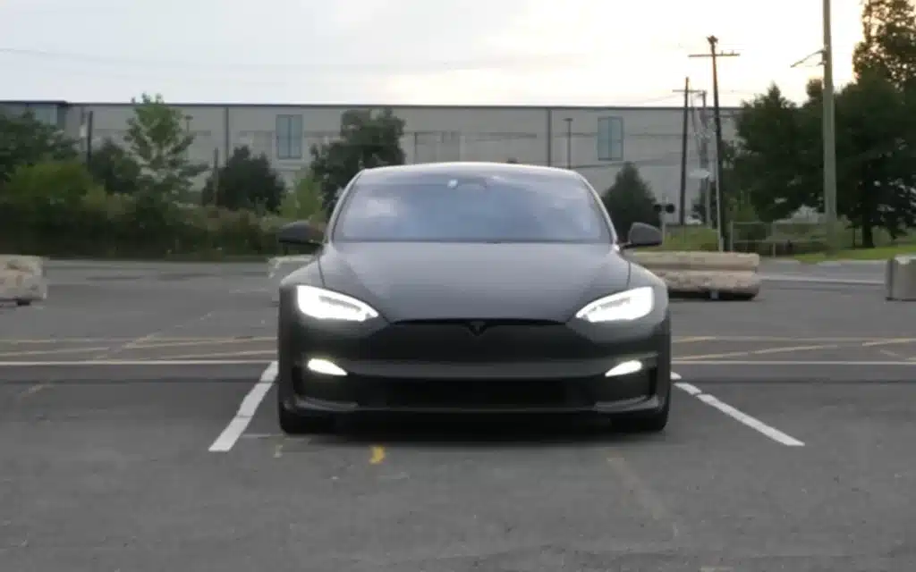 New Jersey man raced Tesla Model S Plaid Audi Q5 gas car Mustang Mach-E EV