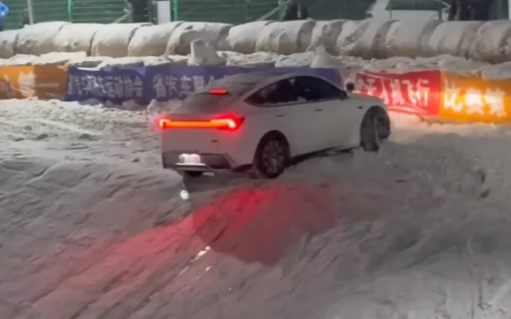 Tesla faced a rocky moment in an ice pit test conducted in China, designed to push vehicles to the limits of winter driving. 